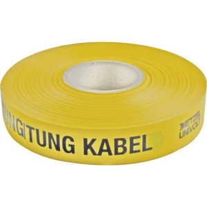 Leitungswarnband gelb Aufschrift Starkstromkabel Breite 40 mm Länge 250 Meter