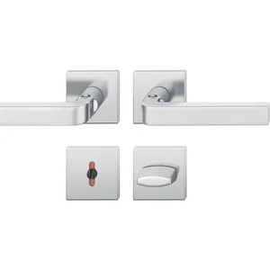 FSB Drückergarnitur 12 1004 ASL auf Rosette WC, Edelstahl matt