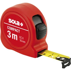 SOLA Rollbandmaß Compact 3 m EG-Prüfzeichen Genauigkeit II