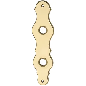 MARCHESI Langschild LÖFFELFORM - WC 90, Messing poliert