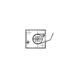 GEZE Drehlager TS 500/550 Vierkantachse, Stahl verzinkt