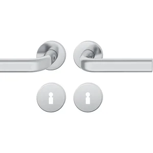 FSB Drückergarnitur 12 1242 ASL auf Rosette BB, Edelstahl matt