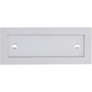 MARCHESI Schriftrahmen, 120 x 48 mm, Aluminium silber eloxiert