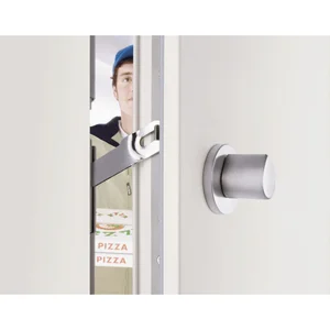 WINKHAUS Knauf mit Rosette für Türwächter, Edelstahl matt