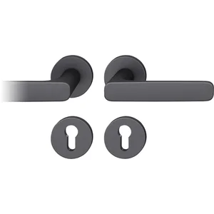 FSB Drückergarnitur 12 1289 ASL auf Rosette PZ, schwarz matt