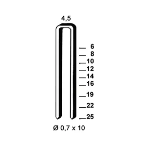 ALSAFIX Klammern Type O 25 mm aus Stahldraht verzinkt (10000 Stück)