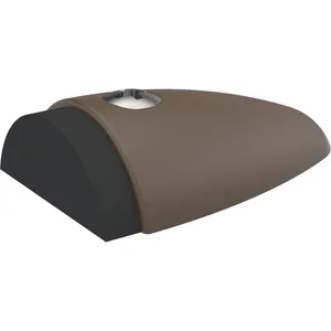 KWS Bodentürpuffer 2092, 90 x 60 x 25mm, Aluminium dunkelbraun eloxiert