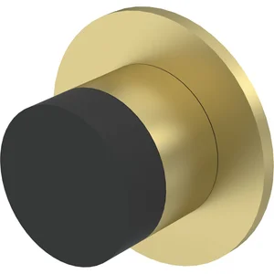 KWS Wandtürpuffer 2069, ø 30 mm, Länge 28 mm, Aluminium messingfärbig eloxiert