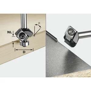 FESTOOL Wepla-Fasefräser HW S8 45° D27 12x12