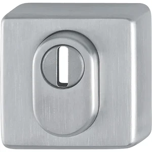 HOPPE Zylinderrosette außen eckig PZ mit Kernziehschutz, Edelstahl matt