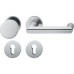 FSB Objekt Wechselgarnitur 72 1016 AGL auf Rosette PZ, rechts, Edelstahl matt