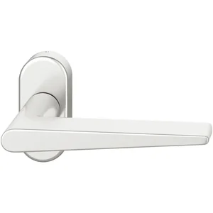 FSB Rahmentürdrücker 09 1005 Hochhaltefeder B ovale Rosette Aluminium silber