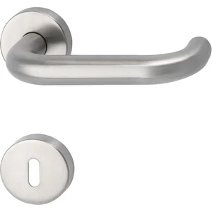 FH-Drückergarnitur HARMONIE - auf Rosette BB, 38 - 45, Edelstahl matt