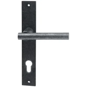 HALCÖ Drückergarnitur IMST - auf Schild PZ 88, TS-50, schwarz passiviert