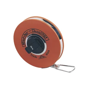 RICHTER Stahlmaßband Metri 30 m weißlackiert in Kapsel Anfang A Genauigkeit II