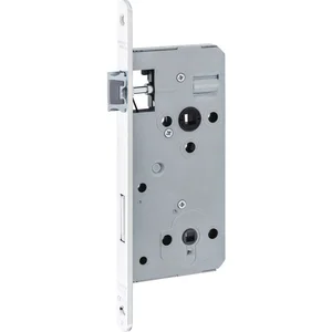 DORMAKABA Einstemmschloss 127 WC, DM71, rund, Flüsterfalle, Edelstahl