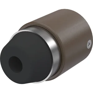 KWS Wandtürpuffer 2120 gefederter Anschlagpuffer, Stahl/Alu dunkelbraun lackiert