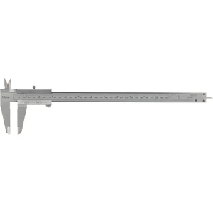 MITUTOYO Analog-Messschieber m. Feststellschraube Tiefenmaß flach Messb. 0-300mm
