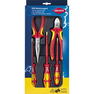 KNIPEX VDE-Werkzeugsatz 5-teilig 002013 Zangen und Wera Schraubendreher