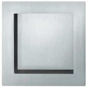 Schiebetürmuschel FSB 4253 eckig, offen, Edelstahl feinmatt