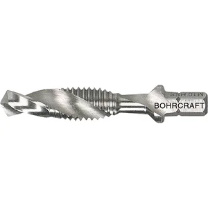 BOHRCRAFT Maschinen-Kombi-Gewindebohrer HSS G M5 SPLIT POINT 1/4" 6-kant Schaft