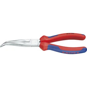 KNIPEX Mechanikerzange, verchromt, gebogen 200 mm