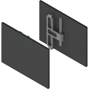 HELM GT-L Abdeckkappen-Set mit Abstandsprofil 15 mm schwarz matt