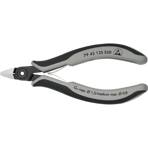 KNIPEX Präzisions-Elektronik-Seitenschneider 7942 ESD spitz, L=125mm