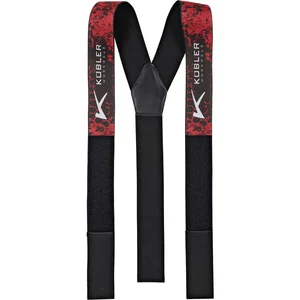 KÜBLER Hosenträger Forest rot/schwarz Breite 50 mm