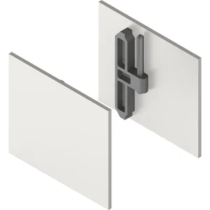 HELM GT-S 150 Abdeckkappen-Set mit Abstandsprofil 15 mm Edelstahl-Effekt