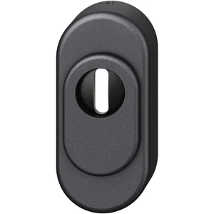 FSB Sicherheitsrosette 73 3249 oval PZ mit Kernziehschutz, Aluminium schwarz