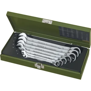 PROXXON Maulschlüssel-Satz MicroSpeeder mit Ringratsche 15 Grad 8-19 mm 7-teilig