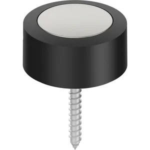 FSB Bodentürpuffer 38 3878 ø 48 mm, Höhe 24 mm, Aluminium silber eloxiert