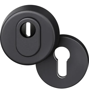FSB Sicherheitsrosette 73 7393 rund, PZ, Aluminium schwarz matt