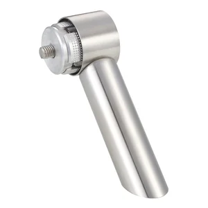 KWS Endstütze RS - schräg 45° Rundrohr, links, 30mm, Edelstahl