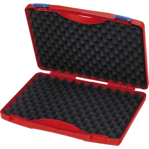 KNIPEX Elektro-Werkzeugbox leer 00215LE, 340x55x265 mm, Kunststoffkoffer rot