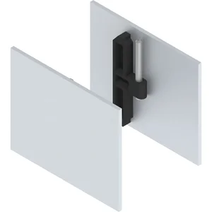 HELM GT-S 150 Abdeckkappen-Set klemmbar für Seitenteil silber eloxiert