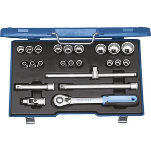 GEDORE Steckschlüssel-Satz D 19 EMU-20 1/2"vierkant mit Umschaltknarre 23-teilig