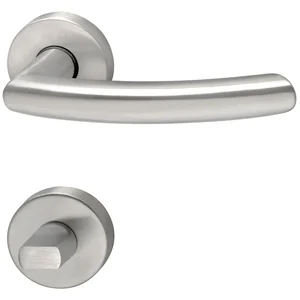 MARCHESI Drückergarnitur ARC - auf Rosette WC, 38 - 45, Edelstahl matt