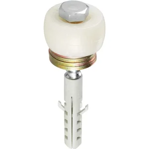 Führungsrolle HELM 559 DÜ, Kunststoff weiß/U-Scheiben Stahl verzinkt, gelb