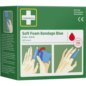 CEDERROTH Soft Foam Bandage Rolle Farbe blau Länge 450 cm Breite 6 cm