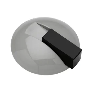 HEWI Bodentürpuffer 625, ø 85 mm, Anschlaghöhe 22,5 mm, Polyamid felsgrau