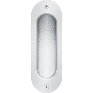 Schiebetürmuschel FSB 4212 oval,40x120 mm,ungelocht,Edelstahl feinmatt