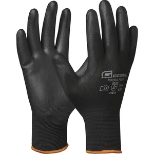 GEBOL Schutzhandschuh Micro Flex schwarz Größe 10