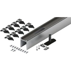 HAWA-Junior 80/100 Pocket Montageset Wandtasche L=3000 mm silber