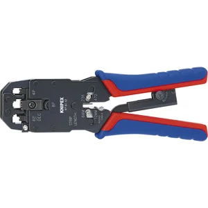 KNIPEX Crimpzange für Westernstecker 975112, 4/6/8-polig RJ10/11/12/45, L=200 mm