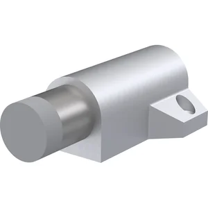 KWS Bodentürpuffer 2014 gefederter Anschlagpuffer, Alu silber eloxiert