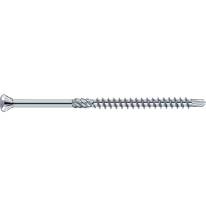 Hobotec Holzbohrschraube 5.0x100/60 Torx 25 Edelstahl gehärtet mit Zierkopf