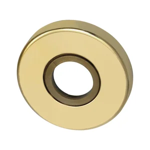 MARCHESI Drückerrosette 50 mm, Ansatz 18 mm, Messing poliert, verdeckt