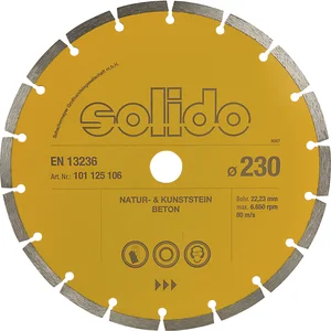 SOLIDO Diamant Handtrennscheibe Turbo 230 x 22,23 mm